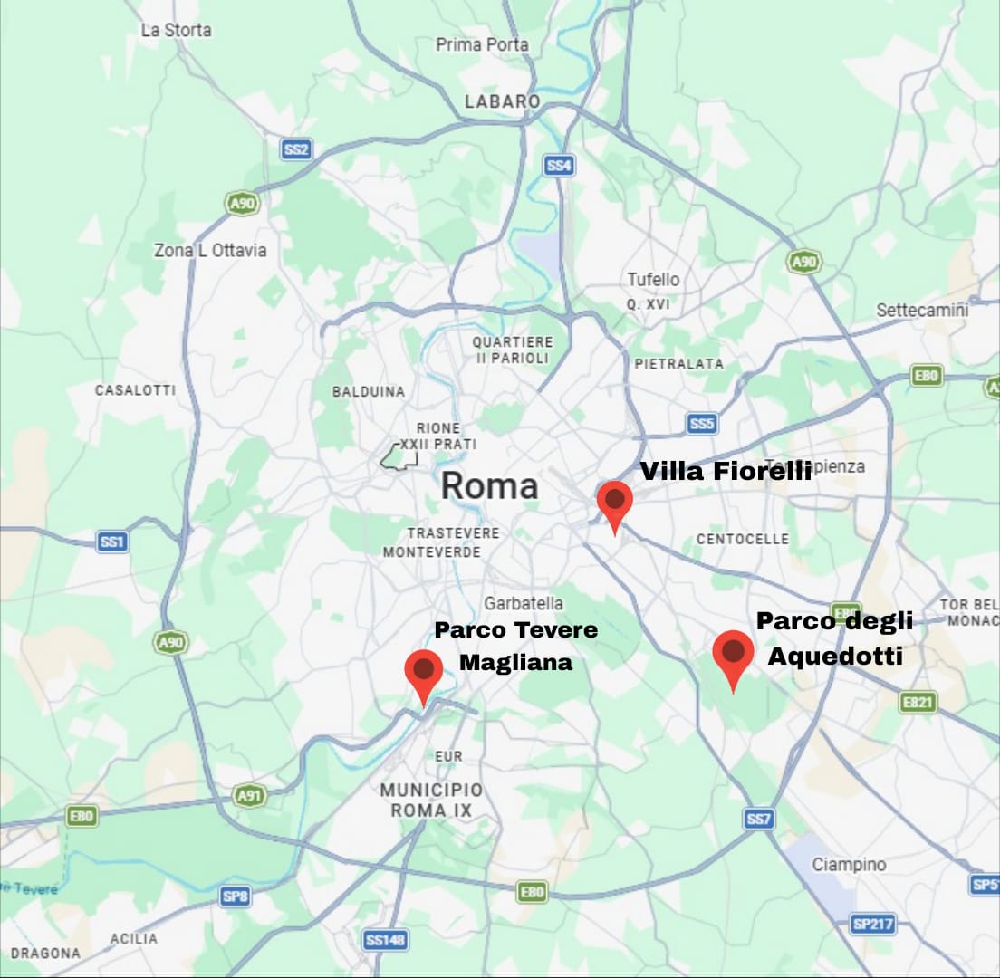 Mappa delle zone dove operiamo a Roma